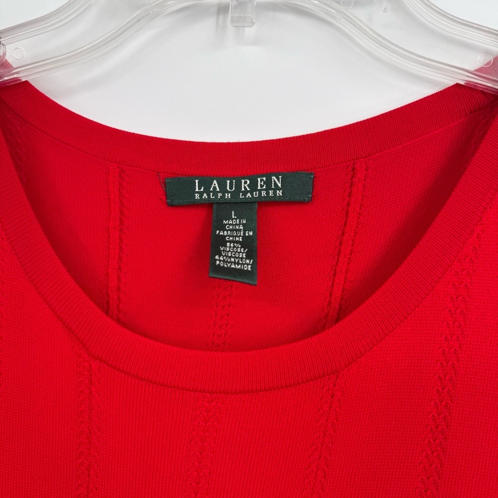 Lauren Ralph Lauren Red Midi Dress - Picture 5 of 9